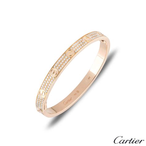 rose gold cartier love bracelet with diamonds|cartier bracelet rose gold authenticity.